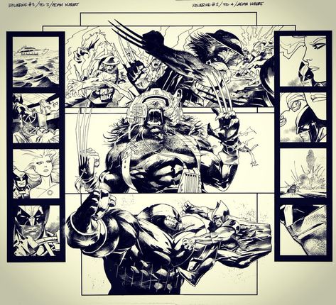 Did Drawing, Adam Kubert, Western Comics, Black And White Sketches, Wolverine Marvel, Comic Book Pages, Comic Page, Comic Illustration, Xmen