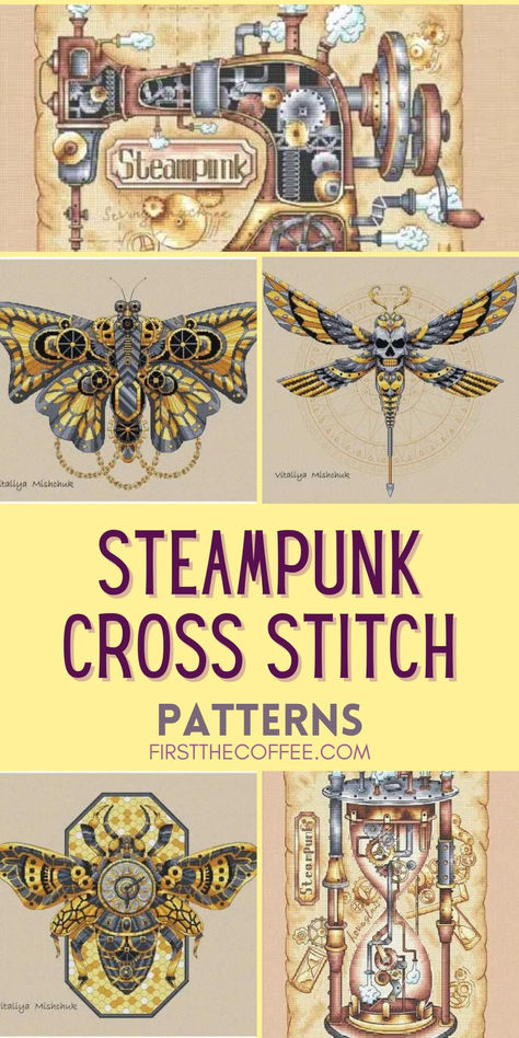 Steampunk Cross Stitch Patterns Steampunk Cross Stitch Pattern, Steampunk Embroidery Patterns, Cross Stitch Alphabets Free, Unique Cross Stitch Patterns Free, Free Cross Stitch Patterns Vintage, Free Cross Stitch Patterns Printable, Free Cross Stitch Patterns To Download, Steampunk Cross Stitch, Cross Stitch Banner