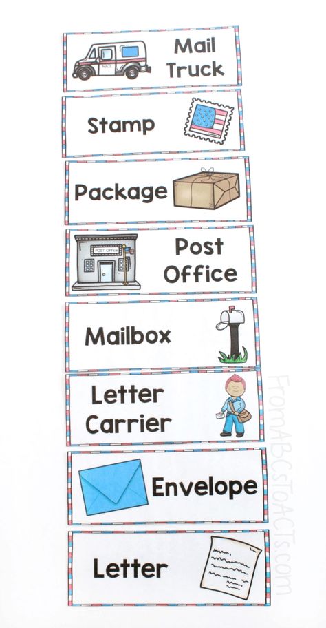 Mail Dramatic Play, Mail Carriers Preschool Activities, Preschool Post Office Dramatic Play, Post Office Crafts For Preschool, Post Office Activities Preschool, Post Office Preschool Activities, Mail Carrier Preschool, Post Office Preschool, Preschool Post Office