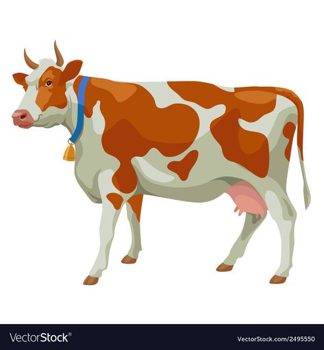 Cow Side View, Cow Cartoon Images, Brown And White Cow, Cow Cartoon, Spotted Cow, Inkscape Tutorials, Love Images With Name, Logo Illustration Design, Photoshop Backgrounds Backdrops