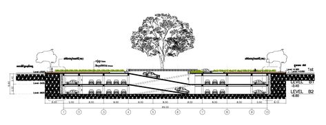 Ocic to Build First Underground Parking Late 2015 - Construction & Property News Underground Parking Plan, Underground Parking Lot, Parking Plan, Public Parking, Parking Building, Underground Garage, Apple Park, Underground Parking, Underground Tunnels