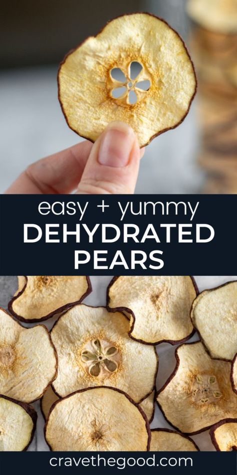 Jujube Recipes, Dehydrate Pears, Dehydrated Pears, Fresh Pear Recipes, Pear Recipes Easy, Dehydrating Food Storage, Excalibur Dehydrator, Dehydrated Strawberries, Dried Pears