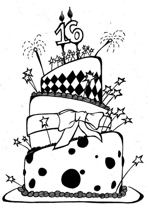 Birthday Cake Drawing Free Birthday Cake Drawing Download Free Clip Art Free Clip Art On Big Birthday Cake, Birthday Cake Illustration, Happy Birthday Drawings, Birthday Balloons Pictures, Birthday Doodle, New Birthday Cake, Seni Pastel, Cake Drawing, Cake Illustration