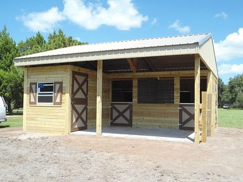 Mini Horse Barn, Simple Horse Barns, Horse Stables Design, Small Horse Barn, Small Horse Barns, Horse Shed, Diy Horse Barn, Backyard Barn, Horse Barn Ideas Stables