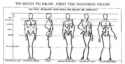 Andrew Loomis, Human Body Drawing, Anatomy Tutorial, Stick Figure Drawing, Figure Reference, Drawing Projects, Figure Drawing Reference, Body Drawing, Stick Figures