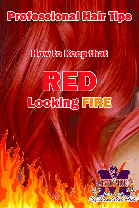 Get great tips on how to keep your fashion red hair color looking it's best! Expert tips from a Hair Color Professional

#redhair #red hair care #red hair maintenance #red hair Red Hair Color Tips, How To Keep Red Hair From Fading, Red Hair Vibrant, Red Hair Care, Fashion Red Hair, Red Hair Shampoo, Red Hair Tips, Red Shampoo, Color Depositing Shampoo