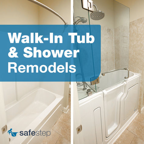 Remodeling your bathroom is an investment in your future. Upgrade your bathing routine with a Safe Step walk-in tub or shower and experience spa-like relaxation at home. Walk In Tub Shower, Bathing Routine, Tub To Shower Conversion, Shower Conversion, Walk In Tubs, Tub Shower, After Pictures, Shower Remodel, Before And After Pictures