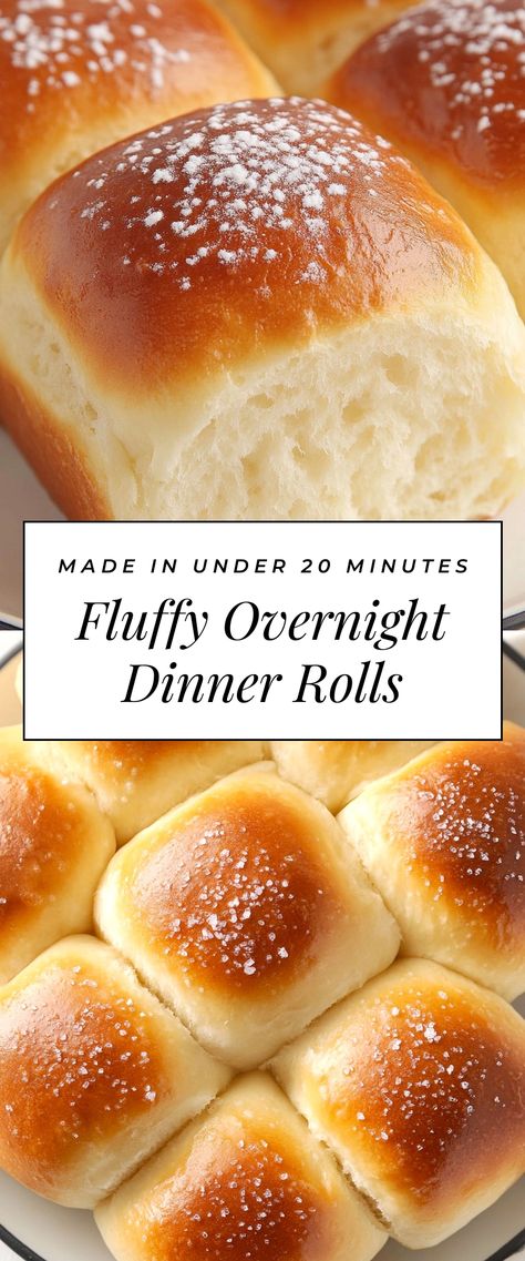 Image for Fluffy Overnight Dinner Rolls Overnight Buns Dinner Rolls, Sourdough Dinner Rolls Overnight, Overnight Rolls Dinner, Overnight Buns Recipe, Overnight Bread Dough Recipe, Overnight Dinner Rolls Recipe, Thanksgiving Dinner Rolls Make Ahead, Overnight Rolls Recipe, Overnight Bread Dough