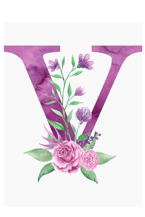 V Name Dp, V Name, V Letter Images, Bouquet Sticker, V Letter, Name Dp, Stylish Alphabets, Bachelorette Party Gift, Pink Rose Bouquet