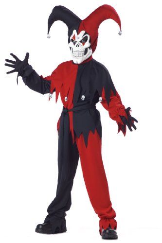 California Costumes Toys Evil Jester, Small Halloween California, Evil Jester Costume, Jester Halloween, Evil Jester, Evil Children, Jester Costume, Wicked Costumes, Scary Kids, California Costumes