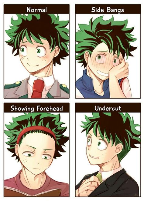 Deku hairstyles Deku Boku No Hero, Boku No Academia, Villain Deku, Class 1 A, New Hairstyle, My Hero Academia Memes, Buko No Hero Academia, Nalu, Anime Boyfriend