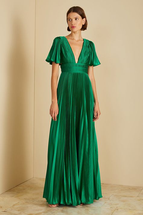 New Arrivals – AMUR Vintage Inspired Wedding Guest Dress, Pleated Long Dresses, Jewel Tone Cocktail Attire, Floor Length Gowns Formal, Pleated Wedding Guest Dress, Green Bridesmaid Dresses Sleeves, Midsize Black Tie Dress, Mother Of Bride Dresses Spring, Daytime Formal Wedding Guest