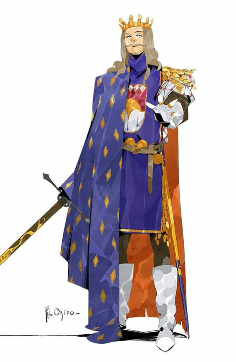 Legend of King Arthur - The King King Arthur Concept Art, King Character Design, King Character, Knights Of The Round Table, King Drawing, Arthur Pendragon, Design Animation, King Arthur, Character Design Animation