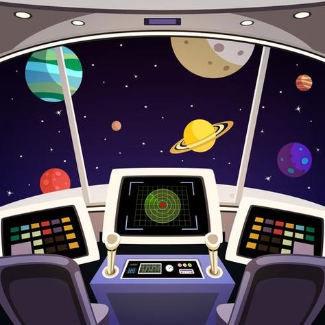 Spaceship Cabin, Spaceship Clipart, Flying Spaceship, Space Backdrop, Spaceship Drawing, Cartoon Spaceship, Diggy Simmons, Spaceship Illustration, Phineas E Ferb