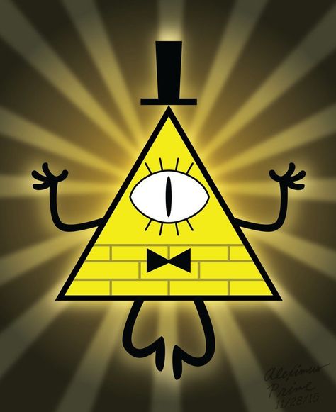 bill+cipher+(gravity+falls)+by+goncastorena. Gravity Falls Characters, Bill Cipher, Gravity Falls, Gravity, I Hope, Yellow