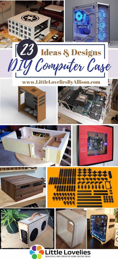 23 DIY Computer Case – How To Build A Computer Case Pc Case Decoration, Pc Case Diy, Build A Computer, Diy Computer Case, Diy Pc Case, Computer Diy, Diy Suitcase, Diy Pc, Recycling Projects