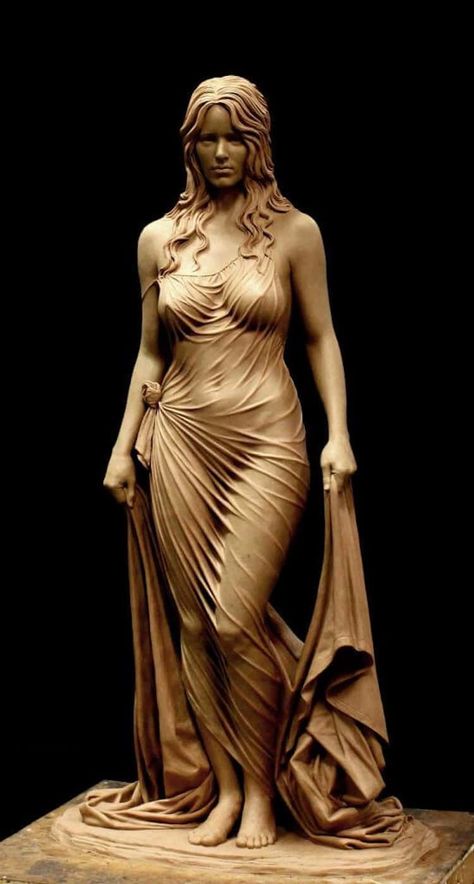 Life Size Sculpture of Bathsheba by Benjamin Victor Star Photo, Figurative Sculpture, Sculptures & Statues, Wood Sculpture, Art Sculpture, Art Plastique, Zbrush, Wood Carving, Sculptor