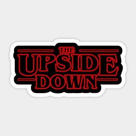 Stranger Things The Upside Down, Stikers Stranger Things, Stranger Things Stickers Printable, Stranger Things Decal, Stickers Stranger Things, Stranger Things Design, The Upside Down Stranger Things, Stranger Things Stickers, Upside Down Stranger Things