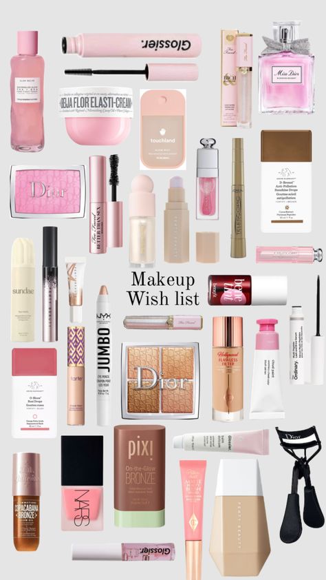 #makeup #wishlist #skincare Skincare To Ask For Christmas, Christmas Wishlist Makeup, Makeup And Skincare Wishlist, Winter Makeup Products, Personal Routine, Makeup Shuffles, Wishlist Skincare, Sephora Wishlist, Makeup Collage