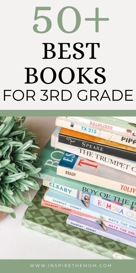 50+ Best Books for 3rd graders! From picture books and poetry, to classic reads and non-fiction, check out this great reading resource. #3rd grade #third grade #best books for 3rd graders #homeschool #classroom #elementary #book list #best books #reading #kids reading 3 Rd Grade Homeschool, Living Books For 3rd Grade, Best Books For 3rd Graders, Third Grade Chapter Books, 3rd Grade Level Books, 3rd Grade Reading List, 3rd Grade Books To Read, 3rd Grade Homeschool Ideas Fun, Elementary Books To Read