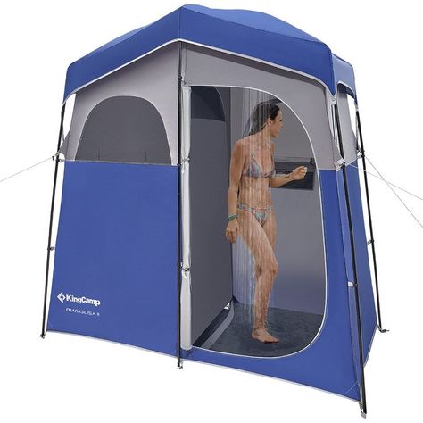 KingCamp Shower Tent Oversize Outdoor Shower Tents for Camping Dressing Room Portable Shelter Changing Room Shower Privacy Shelter Single/Double Shower Tent Camping Shower Ideas, Shower Privacy, Portable Outdoor Shower, Toilet Tent, Tents For Camping, Portable Toilet For Camping, Camper Diy, Portable Shelter, Camping Inspiration