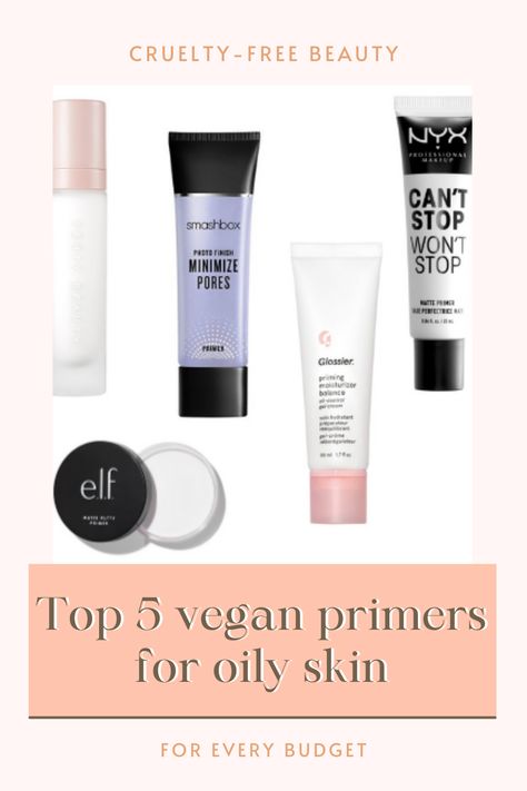 Here are 5 awesome cruelty-free & vegan primers for oily skin. Primers For Oily Skin, Primer For Oily Skin, Makeup Flawless, Vegan Mascara, Lotion For Oily Skin, Priming Moisturizer, Best Skin Care Routine, Baking Soda Shampoo, Moisturizer For Oily Skin