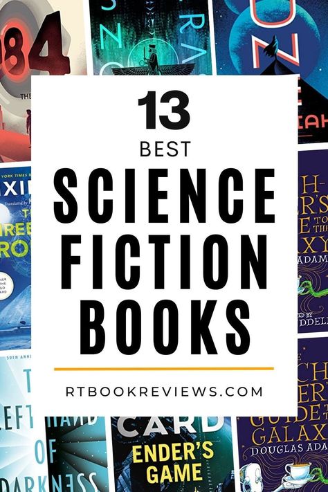 Do you love immersing yourself in fantasy worlds that stretch your imagination beyond its limits? You'll love these sci-fi books! Tap to see the 13 best sci-fi books of all time for the best world-building, characters, & storytelling! #bestscifibooks #mustreadbooks #bestbookstoread #scifinovels Best Sci Fi Books, Book Recommendations Fiction, Alternate Realities, Foundation Series, Reading List Challenge, Science Fiction Tv, Sci Fi Novels, Fantasy Worlds, Guide To The Galaxy