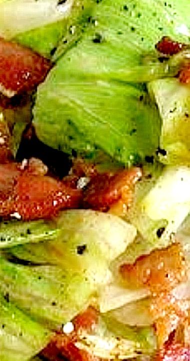 Wilted Salad Recipe, Wilted Lettuce Recipe, Salad With Hot Bacon Dressing, Wilted Salad, Wilted Lettuce Salad, Hot Bacon Dressing, Lettuce Salad Recipes, Lettuce Recipes, Wilted Lettuce