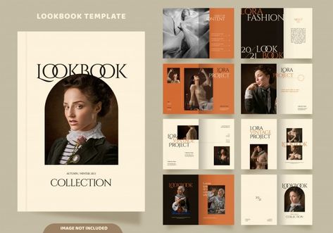 Lookbook Cover Design, Lookbook Layout Fashion Look Books, Look Book Fashion Layout, Fashion Book Cover, Lookbook Cover, Fashion Lookbook Layout, Books Template, Lookbook Template, Catalog Design Layout