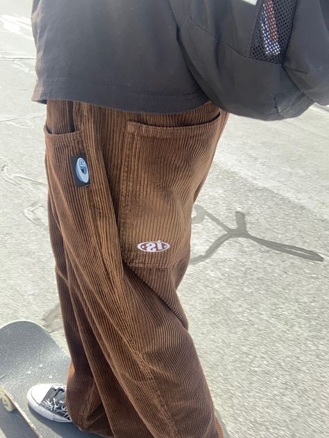 baggy pants skater 90s skater rave Corduroy Aesthetic Men, Corteroid Pants Outfit Men, Men’s Fashion Corduroy, Baggy Corduroy Pants Outfit Men, Baggy Corduroy Pants Men, Baggy Brown Corduroy Pants Outfit Men, Skater Pants Men, Skate Pants Men, Men Courdoroy Pants Outfit