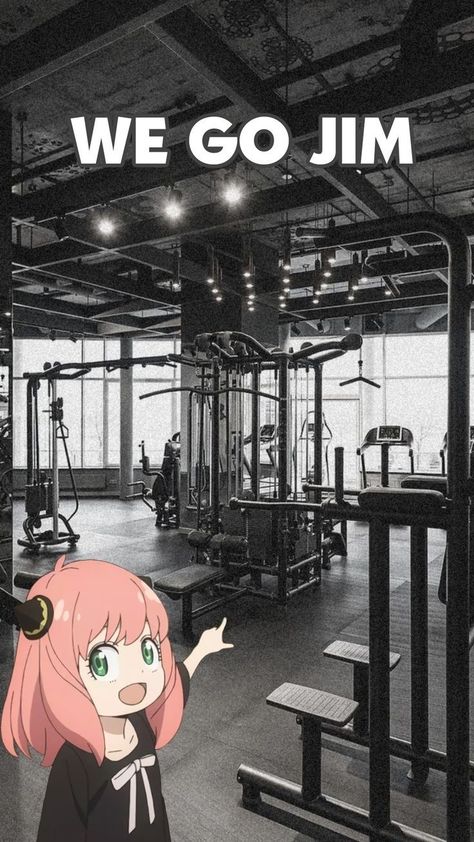 Anya Gym Wallpaper, Gym Lockscreen Wallpaper, Anya We Go Jim, We Go Gym Anime, We Go Jim Wallpaper Anime, We Go Gym Wallpaper Anime, Go To Gym Wallpaper, Anya Wallpaper Iphone, We Go Jim Anime