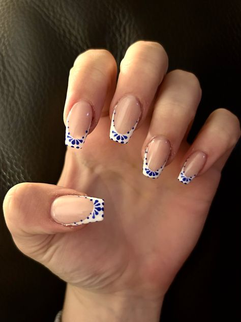 Mama Mia Nails / Greek Nail Inspo Greek Nails Ideas, Mama Mia Nails Design, Greek Style Nails, Greek Holiday Nails, Mamma Mia Nails Ideas, Greek Inspired Nails, Italia Nails, Greek Nails Designs, Mama Mia Nails