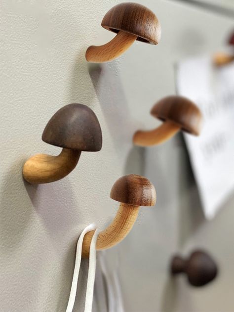 1PC Mushroom Fridge Magnets Refrigerator Magnetic Sticker Microwaves Cabinets Cups 3D wooden Magnet Crafts DecorationI discovered amazing products on SHEIN.com, come check them out! Mushroom Kitchen Theme, Mushroom Fridge Magnets, Refrigerator Sticker, Fridge Decor, Wood Carving For Beginners, Mushroom Crafts, Wooden Magnets, Magnet Crafts, Diy Presents