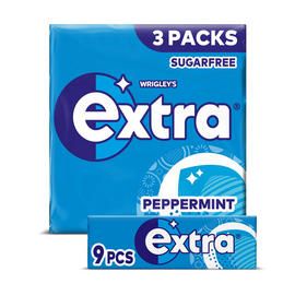 Buy Extra Peppermint Sugarfree Chewing Gum Multipack 3 x 9 Pieces online at Iceland. Free next day delivery on orders over £40. Extra Peppermint Gum, Sugar Free Gum, Peppermint Sugar, Gum Arabic, Chewing Gum, Delivery Groceries, Packaging Labels, Dental Health, Sugar Free