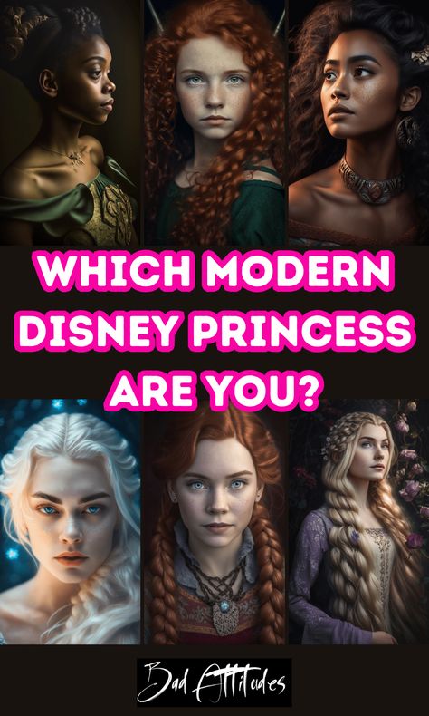 Which Modern Disney Princess Are You? - Bad Attitudes Gangster Princess Disney, My Disney Princess, The Princess Switch Aesthetic, Which Disney Princess Are You, Which Disney Princess Am I, Disney Princess Zombie, Modern Princess Aesthetic, Modern Disney Princess, Princess Lifestyle