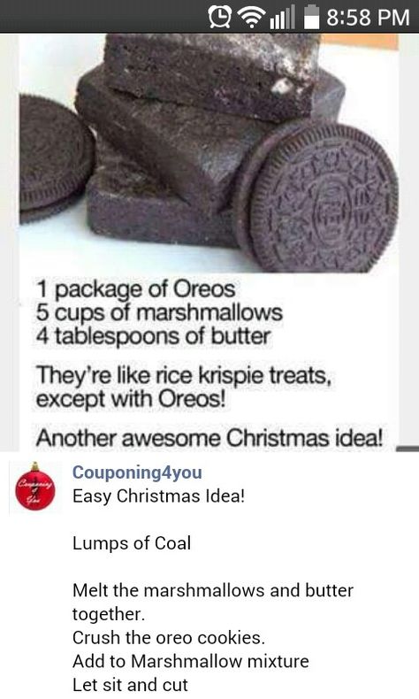 Essen, Lumps Of Coal Recipe, Coal Recipe, Lumps Of Coal, Lump Of Coal, Christmas Snacks, Fun Baking Recipes, Food Humor, Sweet Snacks