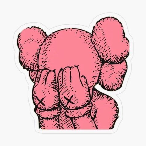 Kaws Painting, Kaws Wallpaper, Iphone Case Stickers, Tumblr Stickers, Skateboard Design, Base Design, Macbook Wallpaper, Graffiti Lettering, Cool Stickers