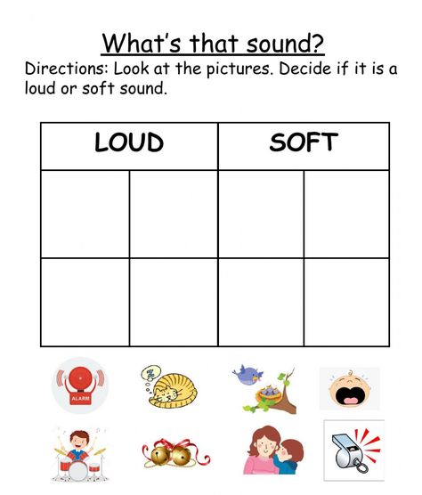 Hearing Preschool Activities, Sense Of Sound Preschool Activities, 5 Senses Preschool Hearing Activities, 5 Senses Hearing Activities, Sound It Out Worksheets Free, Sense Of Hearing Activities Preschool, Sound Activities For Kids, Sound Kindergarten Science, Sense Of Hearing Worksheet