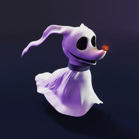 Zero is a Jack Skellington's pet ghost dog in the Disney film, The Nightmare Before Christmas.
This is a realisation of 3D model of this Character. Jack Skellington Dog, Zero The Dog, Zero Dog, Pet Ghost, Zero Nightmare Before Christmas, Nightmare Before Christmas Characters, Nightmare Before Christmas Wallpaper, Dog Aesthetic, 3d Dog