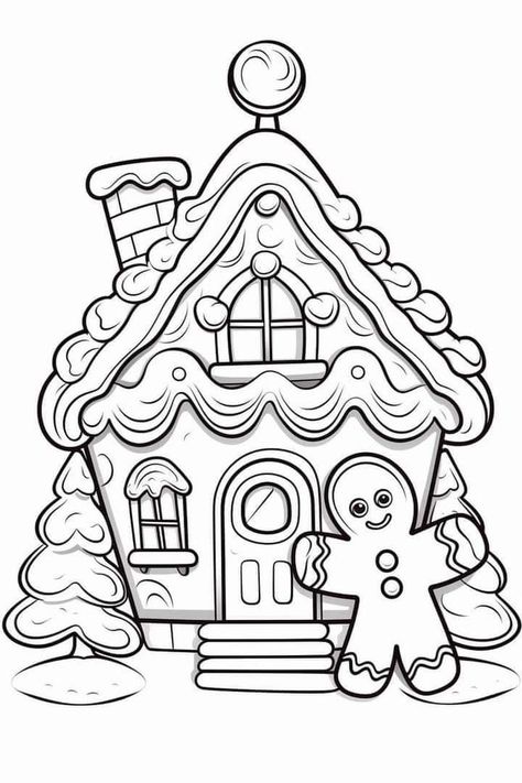 Gingerbread Colouring Pages, Christmas Colouring Sheets For Kids, Xmas Colouring Pages, Holiday Colouring Pages, Ginger Bread Coloring Pages, Christmas Drawing Printable, Christmas Sheets For Kids, Christmas Colouring In Pages, Printable Coloring Pages Christmas