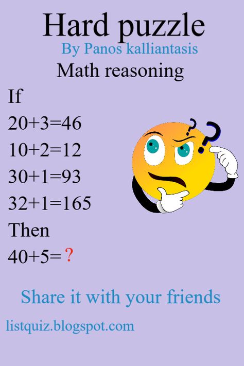 Hard puzzle math reasoning Outside the box Question and answer Reasoning Questions With Answers, Reasoning Questions, Hard Puzzles, Questions With Answers, Math Challenge, Maths Puzzles, Outside The Box, Thinking Outside The Box, Question And Answer