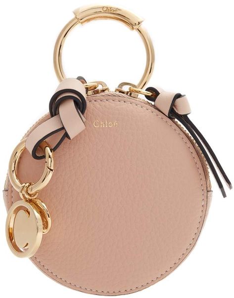 CHLOÉ Round mini leather coin purse. #affiliate Classy Purses, Latest Saree, Saree Designer, Round Purse, Stylish Purse, Indian Saree, Round Bag, Leather Coin Purse, Cute Purses