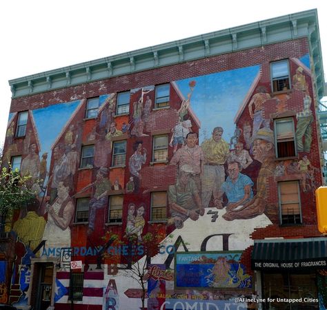 The Historic Murals in El Barrio (Spanish Harlem) Harlem Nyc, Spanish Harlem, East Harlem, Street Painting, Washington Heights, Empire State Of Mind, Yankee Stadium, Art Society, Little Italy