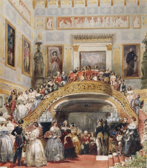 Cluckingham Palace, Theater Curtains, Queen Victoria Prince Albert, Victoria Prince, Victorian Life, Royal Collection Trust, Romantic Era, Vintage Dance, The Royal Collection