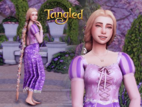 fantasyms on Tumblr Sims 4 Cc Rapunzel Dress, Sims 4 Disney Princess Cc Rapunzel, Sims 4 Rapunzel Dress, The Sims 4 Disney Princess Cc, Sims 4 Cc Rapunzel Hair, Sims4 Disney Cc, Sims 4 Rapunzel Hair, Sims 4 Rapunzel Cc, Sims 4 Cc Disney Princesses