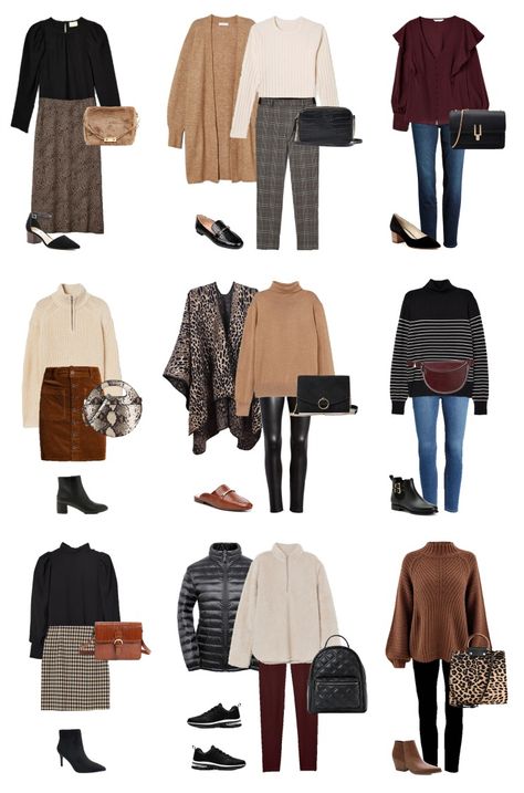 fall outfit ideas for work, weekend & date night - everything $25 or less! Date Look Outfits Winter, House Of Colour Autumn Outfits, Winter Date Night Outfit Casual, Autumn Clothes Fall Outfits, Brown Outfit Ideas, Hoc Autumn, Outfit Ideas For Work, Fall Weekend Outfits, Clothes Capsule Wardrobe