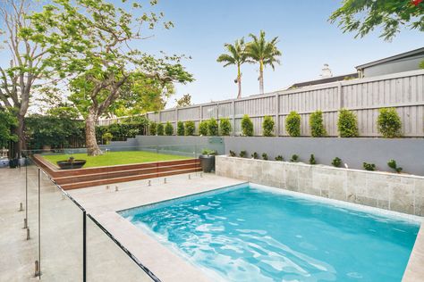 Contemporary Pools QLD Raised Pool Ideas, Pool With Fountain, Raised Pools, Geometric Pool, Leisure Pools, Pool Water Features, Pool Landscape Design, Above Ground Pool Landscaping, Luxury Pools