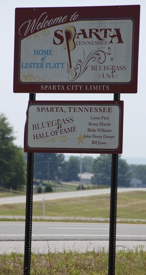 Sparta, TN City Limits Sign. Hwy 111 South. Sparta Tennessee, Doc Watson, Bill Monroe, Mountain Music, Bluegrass Music, State Of Grace, Grand Ole Opry, Union Station, City Limits