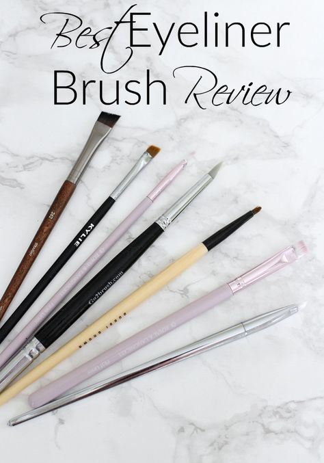 Best Eyeliner Brush Review | Bobbi Brown, Real Techniques, Kylie Cosmetics & More - Everyday Starlet http://everydaystarlet.com/2017/06/best-eyeliner-brush-review-bobbi-brown-real-techniques-kylie-cosmetics.html Best Eyeliner Brush, Liner Brush, Best Eyeliner Brand, Bobbi Brown Eyeliner, Tutorial Eyeliner, Red Eyeshadow Palette, Eyeliner Brands, Pink Gel, Cream Eyeliner