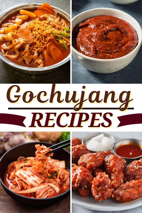 With its complex mix of sweet, salty, spicy, and umami flavors, these fiery gochujang recipes are sure to get your juices flowing. Korean Gochujang Recipes, Gochujang Paste Recipe, Easy Korean Food, Gochujang Recipes, Korean Meals, Gochujang Paste, Gochujang Recipe, Best Korean Food, Easy Korean Recipes